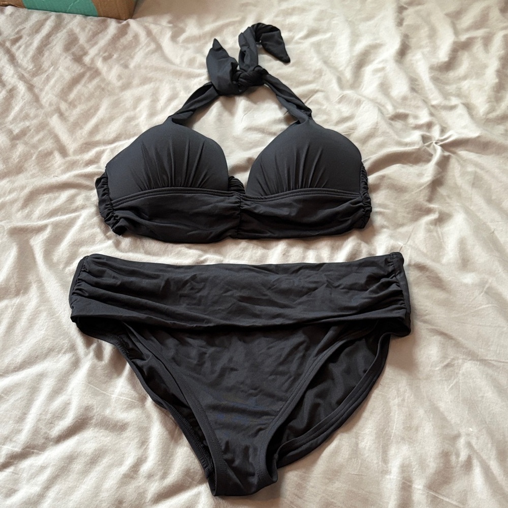 Soma Black Halter Bikini Set